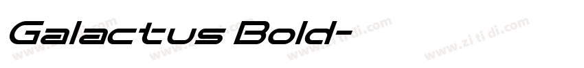 Galactus Bold字体转换